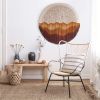 Circular Fiber Art Collection - OASIS | Wall Hangings by Rianne Aarts / Teddy and Wool Studio. Item made of cotton with fiber