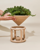 Reservoir Floor Planter, Sand | Vases & Vessels by SIN. Item composed of ceramic