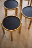 Black and Gold Round Modern Side Table | Waverly | Tables by Alabama Sawyer