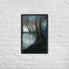 Framed Print – Before I Sleep – Atmospheric Forest and Water Landscape | Work by Eman's Gallery