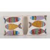 Fish Design Suzani Pillow, Set of Two Square Uzbek Tribal | Sham in Linens & Bedding by Vintage Pillows Store. Item composed of cotton