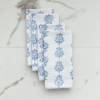 Dinner Napkins (set of 4) - Lotus, Blue and Navy | Linens & Bedding by Mended. Item composed of cotton