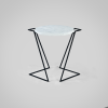 Saturno - Carrara marble side table | Tables by DFdesignLab - Nicola Di Froscia. Item made of metal with marble works with minimalism & contemporary style