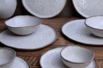 Classic Matte White Leaf - dinner set (16 or 32-piece) | Bowl in Dinnerware by Laima Ceramics. Item composed of stoneware