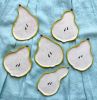 Pear Plate | Dinnerware by Federica Massimi Ceramics. Item composed of ceramic compatible with eclectic & maximalism and mediterranean style