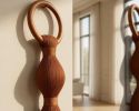 Handmade Decorative Tassel Wall Hanging Boho Home Decor Large Fiber Art Wooden Ring Minimalist Interior Accent | Macrame Wall Hanging in Wall Hangings by İnanç Yılmaz