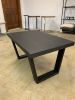 Modern Black Quartersawn White Oak and Steel Coffee Table | Tables by Hazel Oak Farms. Item made of wood with metal