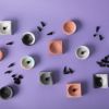 Incense Holders (Round) - Marbled | Decorative Objects by Pretti.Cool. Item composed of concrete