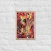 Framed Print - Phoenix - Fluid Abstract Red Gold Fire | Work by Eman's Gallery