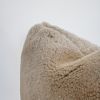Oatmeal Sheepskin Hide Lumbar Pillow 12x18 | Pillows by Vantage Design