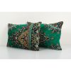 Pair Soft Vintage Velvet Pillow, Set of Two Large Soft Cushi | Sham in Linens & Bedding by Vintage Pillows Store. Item composed of cotton and fiber