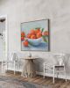 Mandarins - Square Art Print/Canvas | Prints by JoAnna Liston | Lily Field Studio. Item composed of canvas and paper in boho or country & farmhouse style