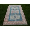 Vintage Turkish Kars Rug With Rich Border - Dining Room | Area Rug in Rugs by Vintage Pillows Store. Item composed of cotton and fiber