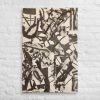 Canvas Print - Fragments of Memory - Abstract Ink Splash | Work by Eman's Gallery