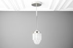 Art Deco Pendant Light - Skyscraper Shade - Model No. 5492 | Pendants by Peared Creation. Item composed of brass and glass