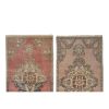 Set of Two Distressed Turkish Small Rug - a Pair | Area Rug in Rugs by Vintage Pillows Store. Item made of cotton with fiber