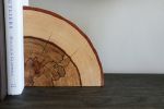 Spalted Hickory Solid Wood Bookends | Storage Stand in Storage by Hazel Oak Farms. Item made of wood