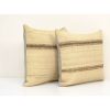 18" x 20" Set of Two Turkish Kilim Pillow Cover | Sham in Linens & Bedding by Vintage Pillows Store. Item composed of cotton and fiber
