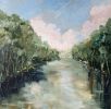 Murray River Dreaming | Oil And Acrylic Painting in Paintings by Meredith H. Item made of canvas compatible with contemporary and country & farmhouse style