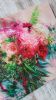 Bridal flowers bouquet painting original, Custom wedding | Oil And Acrylic Painting in Paintings by Natart. Item made of canvas with synthetic