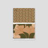 Gingko Vignette Wallpaper, olive green and peach | Wall Treatments by Samantha Santana Wallpaper & Creative Studio