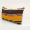 14" x 30" Vintage Striped Organic Wool Kilim Pillow | Sham in Linens & Bedding by Vintage Pillows Store. Item composed of cotton and fiber