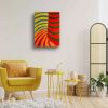 No Brake Zone - Original Oil Pastel Drawing  - Op Art Geometric Motion | Drawings by Eman's Gallery