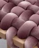 Mauve Velvet Woven Stool | Chairs by Knots Studio