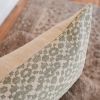Seafoam and Oat Chenille Pattern Lumbar Pillow 14x48 | Pillows by Vantage Design