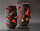 Sculptural Decorative Wide Vase | Vases & Vessels by Donatas Žukauskas. Item made of concrete with paper works with minimalism & contemporary style