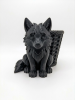 Woodland Wolf Pup Basket Planter | Plant Stand in Plants & Landscape by Kimi Craft Corner