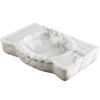 Unique Classic-Midcentury Design Wall mounted Carrara Marble Sink | Water Fixtures by AYMARBLEDESIGN LLC