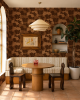 Gingko Vignette Wallpaper, brown | Wall Treatments by Samantha Santana Wallpaper & Creative Studio