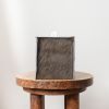 Mocha Hair-on-Hide Leather Single Tissue Box Cover | Toiletry in Storage by Vantage Design