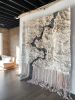 Oversized Neutral Woven Wall Art "Diascund Creek" | Tapestry in Wall Hangings by Rebecca Whitaker Art. Item composed of cotton and fiber in boho or contemporary style