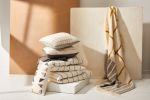 Split Grid Throw Turmeric | Linens & Bedding by MINNA