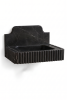 Floating Nero Marquina Black Marble Sink with Backsplash | Custom Wall Mounted Vanity | Water Fixtures by Vero Marble