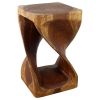 Haussmann® Original Wood Twist Stool 14 X 14 X 23 | Chairs by Haussmann®