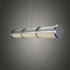 Crystal Cage LED Long Linear Suspension Aluminum | Pendants by Michael McHale Designs. Item made of aluminum