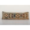 Ethnic Turkish Lumbar Wool Rug Pillow, Anatolian Oushak | Sham in Linens & Bedding by Vintage Pillows Store. Item composed of fabric