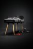 Bench in Black Lacquered Oak and Oak Legs | Benches & Ottomans by Manuel Barrera Habitables. Item made of oak wood