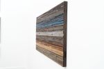 Gradient Blue 60"x30" wood wall art | Wall Sculpture in Wall Hangings by Craig Forget. Item made of wood compatible with mid century modern and contemporary style