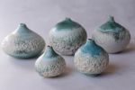 Reef Turquoise semi-porcelain bud vase, minimal nordic | Vases & Vessels by Laima Ceramics. Item made of ceramic compatible with minimalism and contemporary style