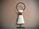 Metal Sculpture with natural raw cotton. | Sculptures by Sarmal Design. Item composed of wood and cotton in boho or country & farmhouse style