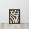 Framed Print - Optical Web - Op Art Black & White Illusion | Work by Eman's Gallery