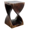 Haussmann® Original Wood Twist Stool 12 X 12 X 18 | Chairs by Haussmann®