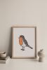 Robin Art Print, Bird Lovers Gift | Prints by Carissa Tanton. Item composed of paper