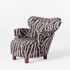 Elias Armchair Zebra | Work by District Loom