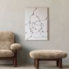 3D Geometric Portrait Art: Textured Beige & White Wall Sculpture | Wall Hangings by Vaiva Art Atelier