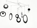 Modern Mobile in Black For Any Room -  Circles and Rings | Sculptures by Skysetter Designs. Item in modern style